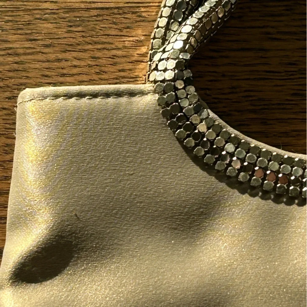 Vanessa Elegant Cream Bag w/90's Embellished Ring Handle